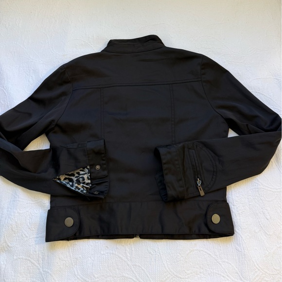 Forever 21 Black Moto  Jacket Y2K sizeM - Picture 9 of 9